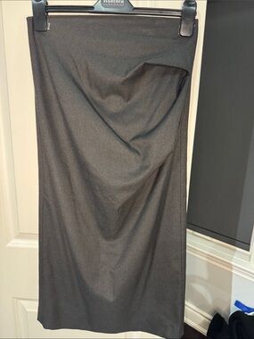 Zara Black Pencil Midi Skirt